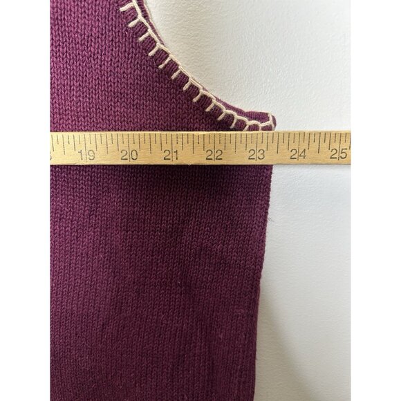 Cabin Creek Fall Leaves Knit Sweater Vest Grandma Cottage Vintage Size 1X NWT - Picture 5 of 7